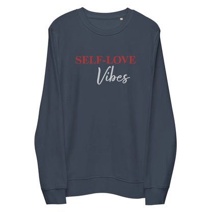 Organic Cotton Sweatshirt - Self Love Sweatshirt – Eco-Friendly Organic Cotton - EMBROIDERY-1