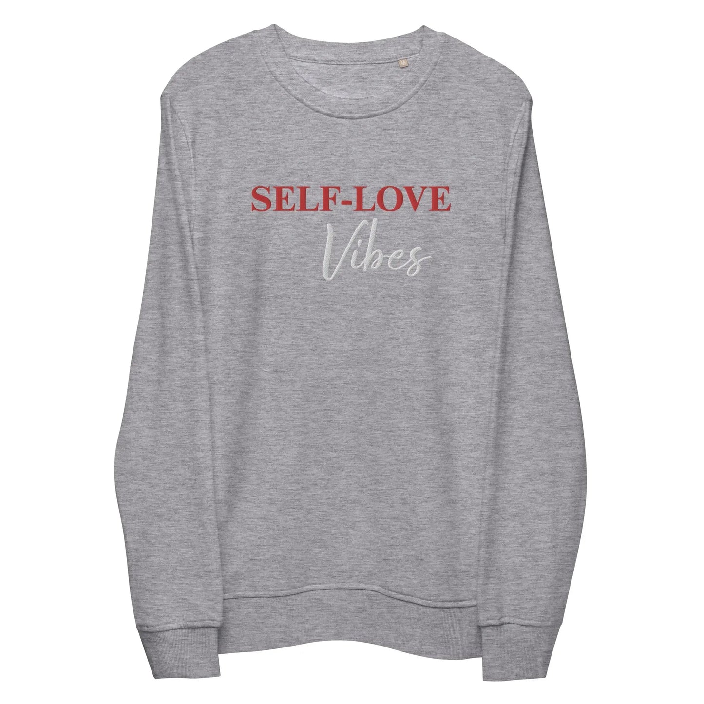 Organic Cotton Sweatshirt - Self Love Sweatshirt – Eco-Friendly Organic Cotton - EMBROIDERY-5