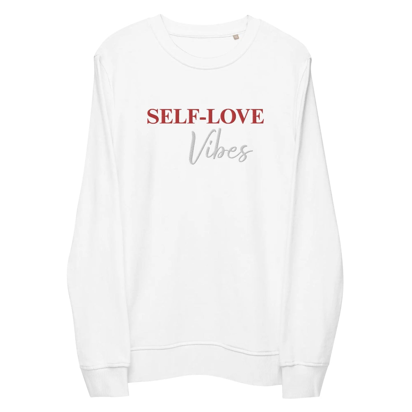 Organic Cotton Sweatshirt - Self Love Sweatshirt – Eco-Friendly Organic Cotton - EMBROIDERY-6