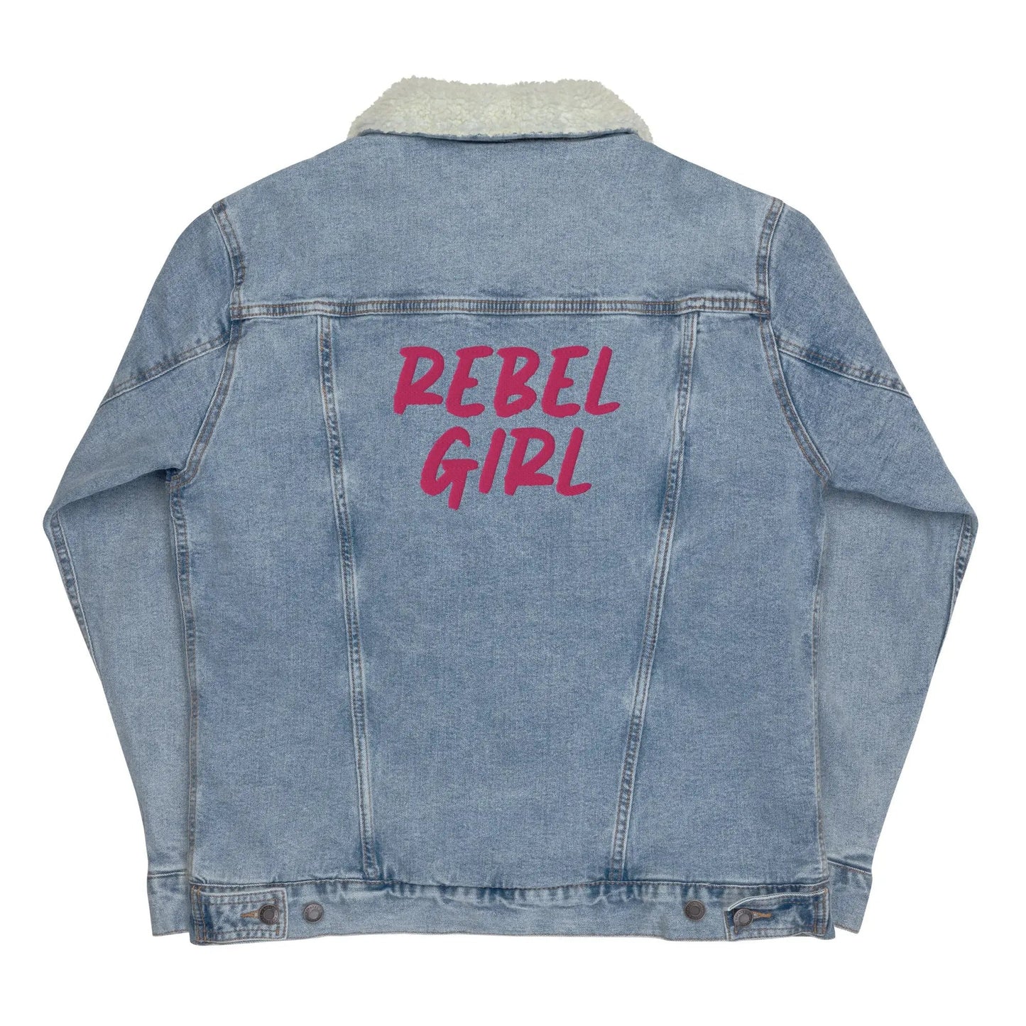 Denim sherpa jacket REBEL GIRL-0