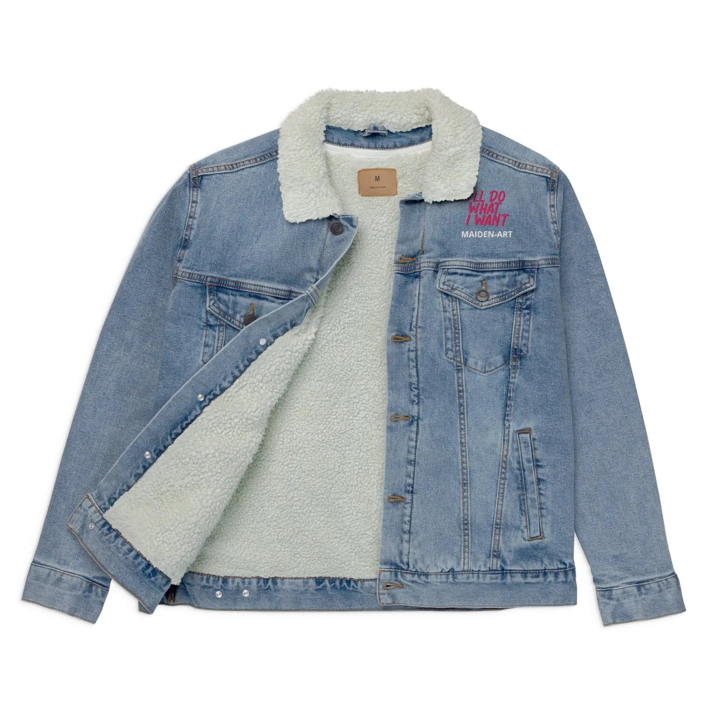 Denim sherpa jacket REBEL GIRL-1