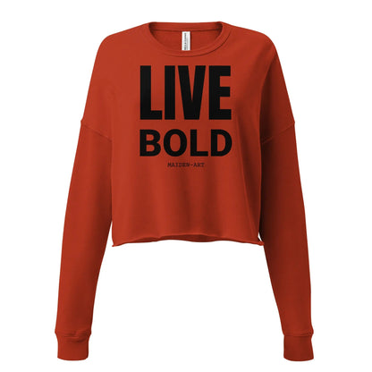 Live Bold Crop Sweatshirt-1